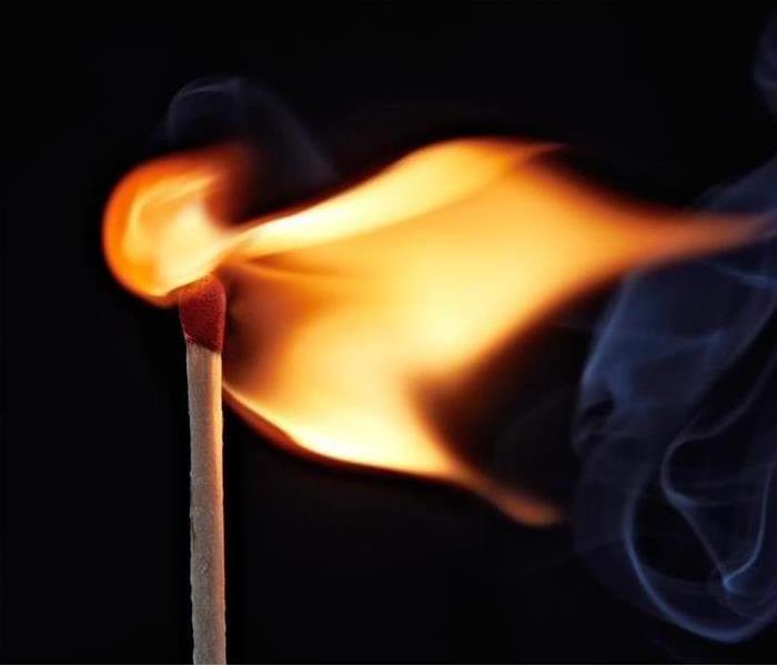 close-up of burning match